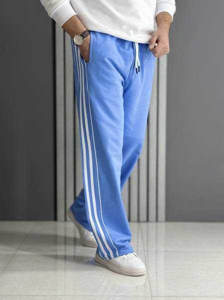 شلوار اسلش پنبه آبی