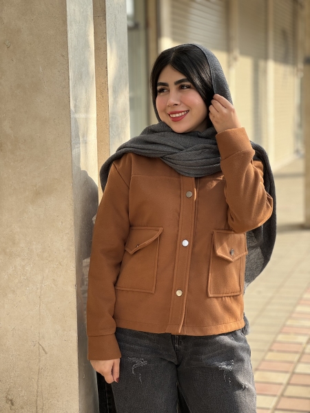 پالتو2جیب دکمه آیینه ای