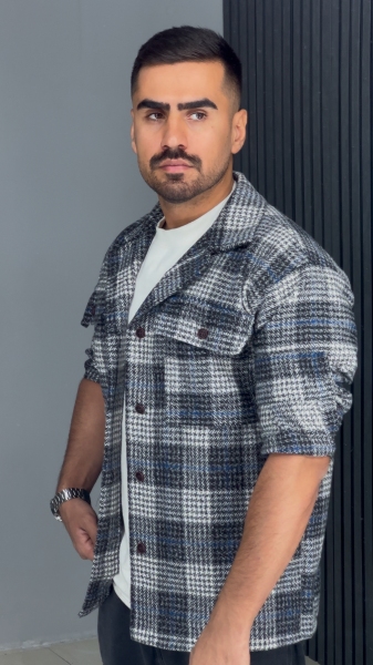 پیراهن پشمی طوسی