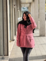 کت کمردار دوجیب