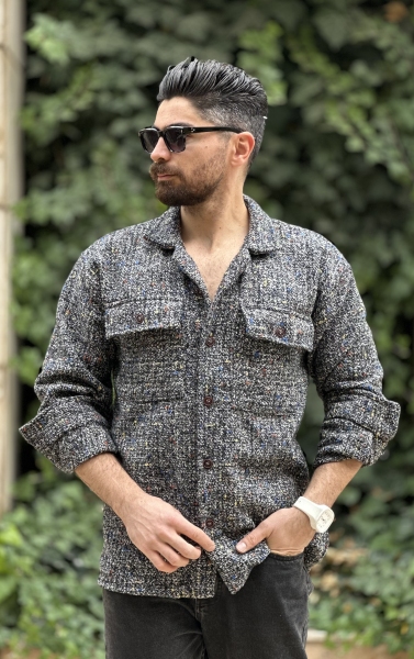 پیراهن پشمی طرح برفکی