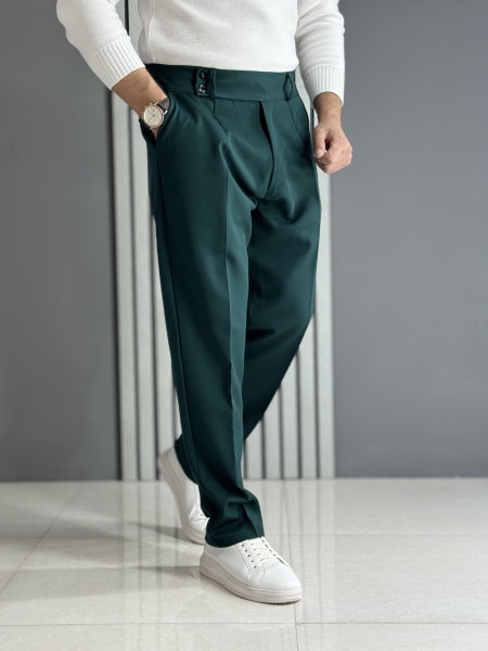 شلوار نیم بگ مازراتی کمر انگلیسی کله غازی( قد 105 سانت ، پشت کمر کش )