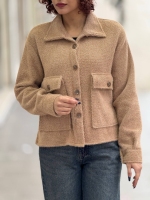 کراپ کت لمزور جلو دکمه