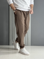 شلوار جاگر میله ای موکایی ( قد 100 سانت )