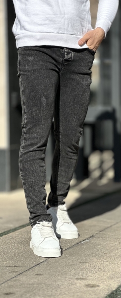 جین فیت ذغالی راه دار 370