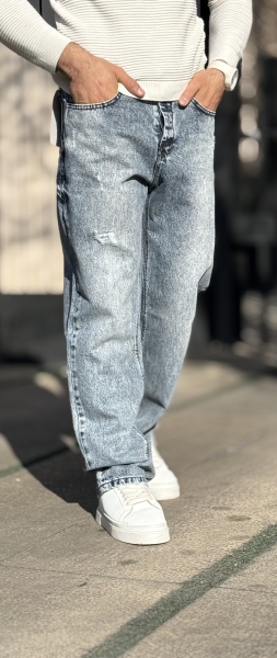 بگ جین آبی نفتی تیره 390