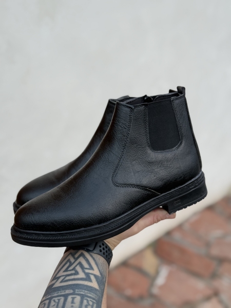 نیم بوت بغل زیپ کلاسیک مشکی