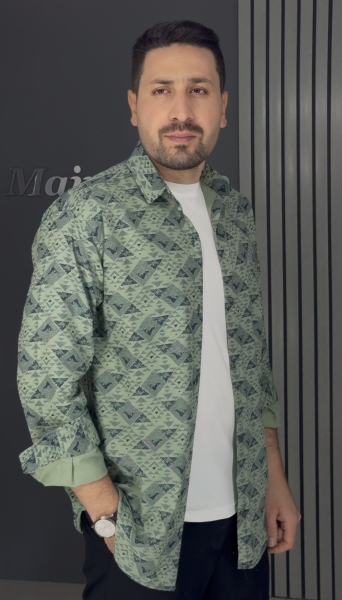 پیراهن مردانه سبز