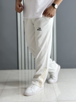 شلوار بگ مراکش میله ای سفید ( قد 105 سانت )