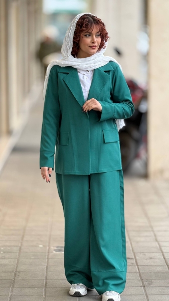 کت شلوار مازراتی راه راه لمه