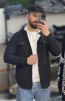 کاپشن کتان مشکی