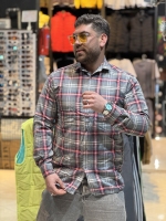 پیراهن چهار خانه پارچه 100در100پنبه بدونه آب رفت