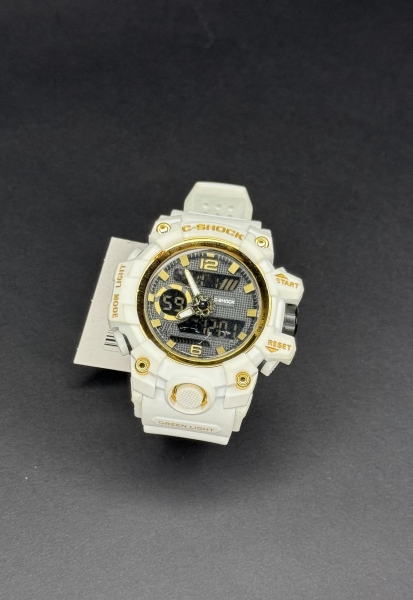 ساعت c-shock سفید طلایی