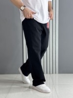 شلوار بگ کتان کجراه مشکی ( قد 108 سانت )