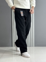 شلوار بگ کتان مشکی ( قد 107 سانت / پشت کمر کش )