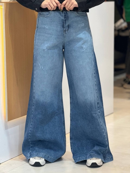 شلوار بگ شافل کمر کش