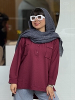 شومیز جلوبسته آیوا یقه دکمه