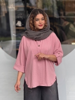 شومیز یقه دوبل جلوبسته