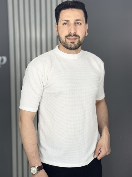 تیشرت بیسکویتی سفید