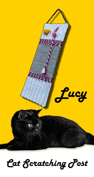 اسکرچر دیواری گربه مدل لوسی