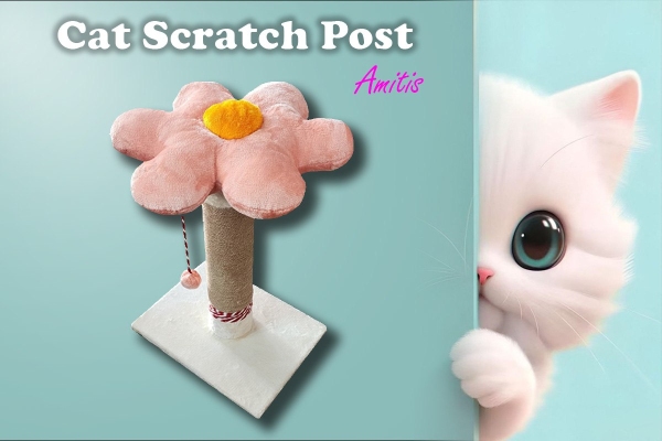 اسکرچر درختی گربه طرح گل مدل آمیتیس