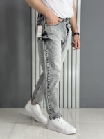 شلوار مام فیت ذغالی روشن گرم بالا