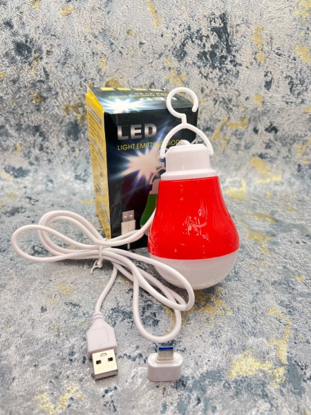 لامپ USB همراه با تبدیل به گوشی 5وات 5 ولت