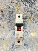 فیوز مینیاتوری تک فاز 10 آمپر P.G.T مدل C10