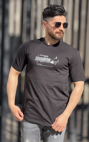 تیشرت طرح simple مشکی