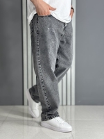 شلوار جین بگ گرم بالا ذغالی