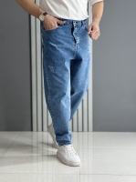 شلوار جین مام استایل آبی ( قد 105 سانت )