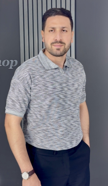 تیشرت اولدمانی پارچه وارداتی طوسی