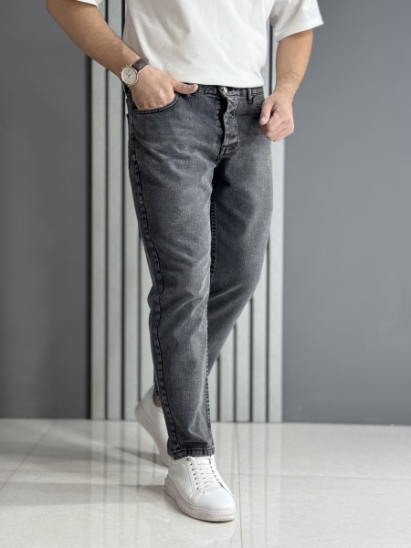 شلوار مام فیت ذغالی ( قد 100 سانت )