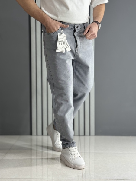 شلوار مام فیت طوسی ( قد 100 سانت )