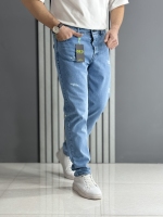 شلوار مام فیت آبی روشن ( قد 105 سانت )