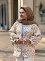 کت ژاکارد آستین پفکی