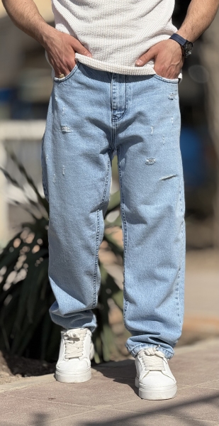 مام استایل آبی زاپدار کد 1044