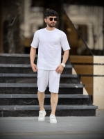 ست مراکشی تیشرت شلوارک سفید