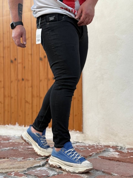 شلوار جین اسکینی 361 زغالی تیره