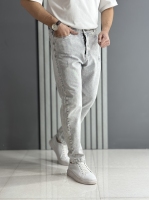 شلوار مام فیت طوسی یخی ( قد 100 سانت )