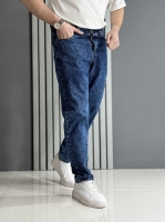 شلوار مام فیت آبی ( قد 100 سانت )