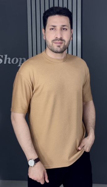 تیشرت بیسکویتی شتری