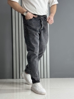 شلوار مام فیت ذغالی ( قد 100 سانت )