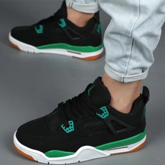 کتونی جردن4 مشکی سبز