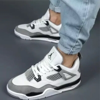 کتونی جردن4 سفید طوسی