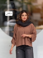 مانتو یقه دکمه زنجیری