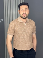 تیشرت اولدمانی پارچه وارداتی کرم