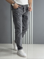 شلوار مام فیت ذغالی سایز بزرگ ( قد 105 سانت )