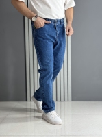 شلوار جین راسته آبی ( قد 108 سانت )