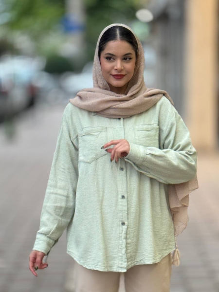 شومیزی کنفی جلو جیب